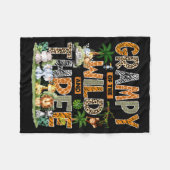 Grampy Of The Wild & Three Zoo 3rd Birthday Sa Fleecedecke (Vorderseite (Horizontal))