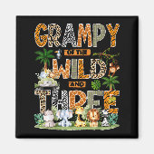 Grampy Of The Wild &amp; Three Zoo 3rd Birthday Sa Magnet (Vorne)