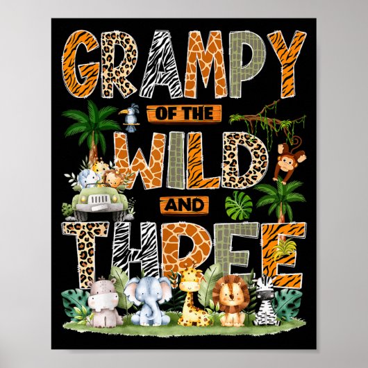 Grampy Of The Wild &amp; Three Zoo 3rd Birthday Sa Poster (Vorne)