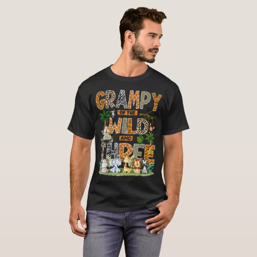 Grampy Of The Wild & Three Zoo 3rd Birthday Sa T-Shirt (Vorne ganz)