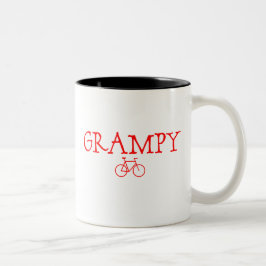 Grampy Red Bike Zweifarbige Tasse