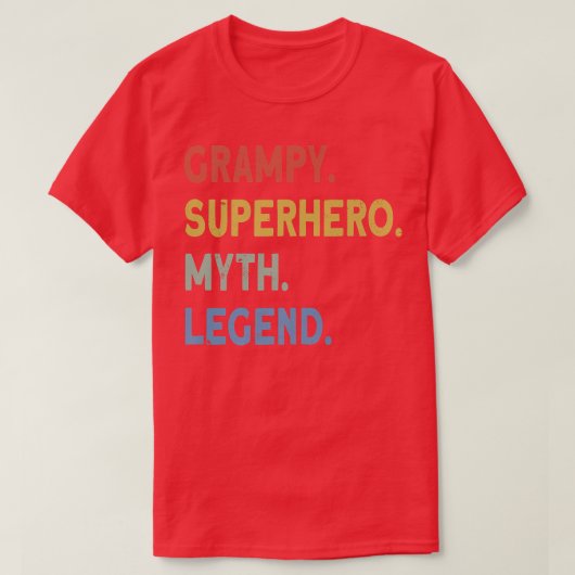 Grampy-Superhelden-Legende  T-Shirt (Design vorne)