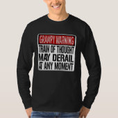 Grampy Warning Sign Grandpa Memory Joke T-Shirt (Vorderseite)