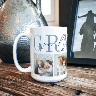 Grampy We Liebe You 4 Foto Collage Kaffeetasse