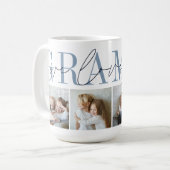 Grampy We Liebe You 4 Foto Collage Kaffeetasse (Vorderseite Links)
