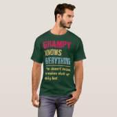 Grampy wissen alles Großopageschenke T-Shirt (Vorne ganz)