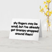 Grampys eingewickelt karte (Gelbe Blume)