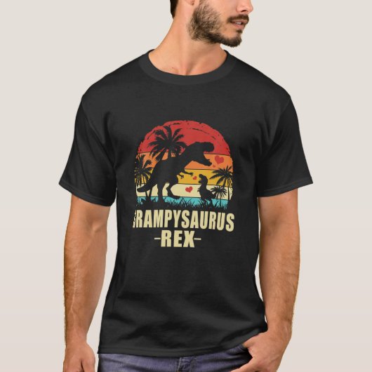Grampysaurus T Rex Dinosaurier Grampy Saurus Famil T-Shirt (Vorderseite)