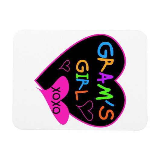 Gram's Girl Custom T - Shirt, Tasse, Tasten, Hülle Magnet (Horizontal)