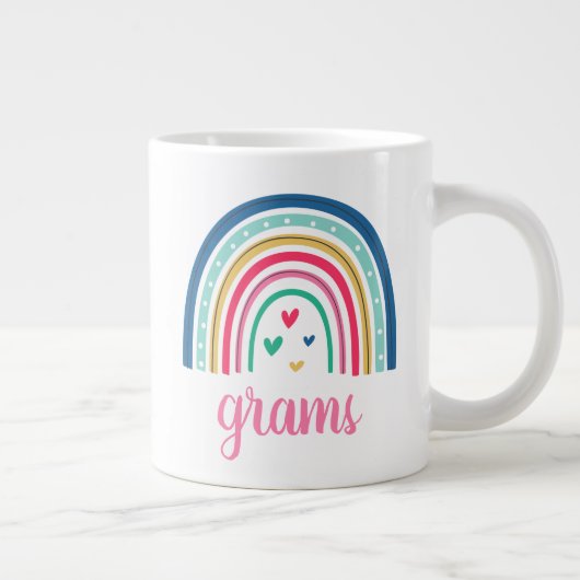 Grams Rainbow Jumbo-Tasse (Rechts)