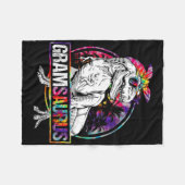 Gramsaurus Dinosaur Gram Saurus Familie passendes  Fleecedecke (Vorderseite (Horizontal))