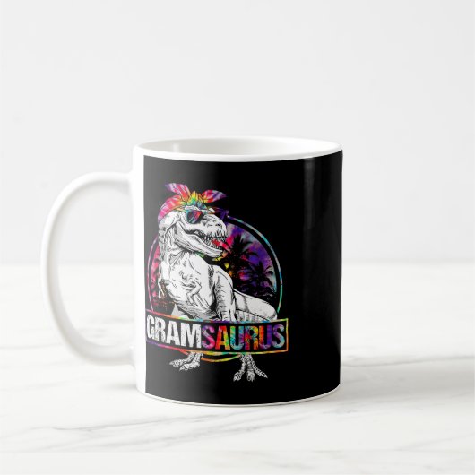 Gramsaurus Dinosaur Gram Saurus Familie passendes Kaffeetasse (Links)