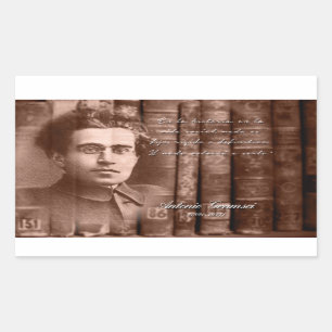 Gramsci -, wird Nichts endgültig sein Rechteckiger Aufkleber