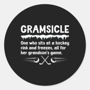 Gramsicle Definition Eishockey Gram eines Hockeysp Runder Aufkleber