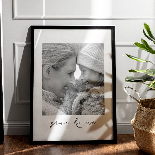 Gran and Me Personalisiert Picture Gift für Oma Poster