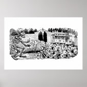 Gran Calavera Eléctrica von José Guadalupe Posada Poster (Vorne)