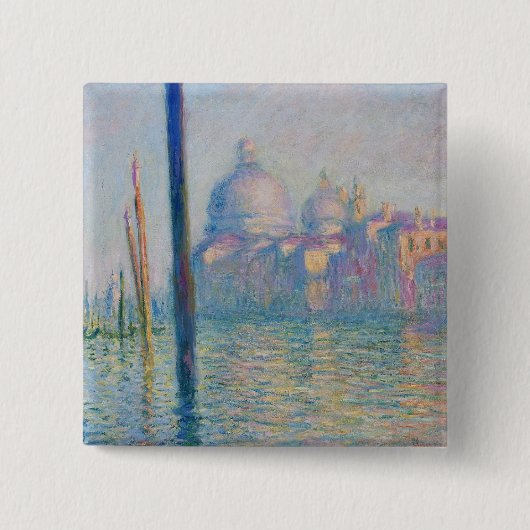 Gran Canal Venedig Kunst, Dichtung und Musik Button (Vorderseite)