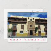 Gran Canaria Casa Museo de Colón Aussicht Postkart Postkarte (Vorne/Hinten)