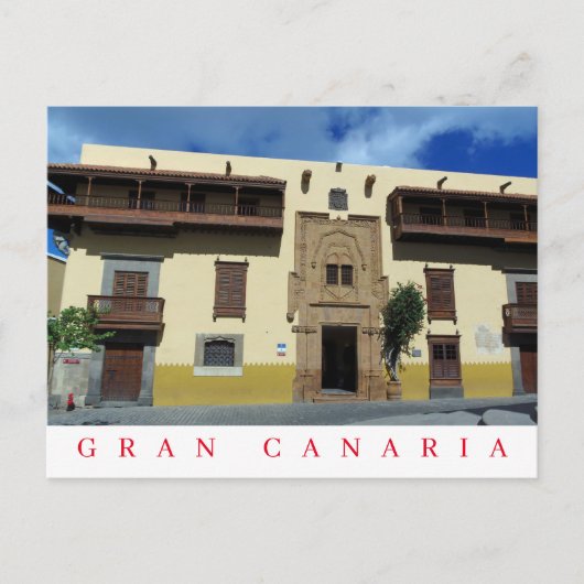 Gran Canaria Casa Museo de Colón Aussicht Postkart Postkarte (Vorderseite)