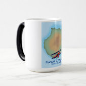 Gran Canaria Kanarische Insel, Reise Poster Kunst. Verwandlungstasse (Vorderseite Links)
