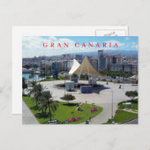 Gran Canaria Las Palmas Aussicht Postkarte (Vorne/Hinten)