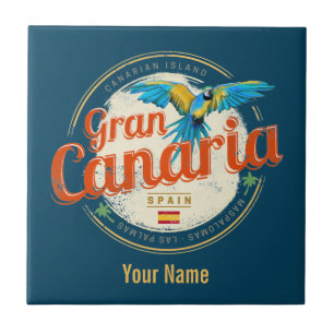 Gran Canaria Papagei Kanarische Inseln Spanien Vin Fliese