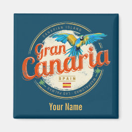 Gran Canaria Parrot Kanarische Inseln Spanien Vint Magnet