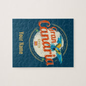 Gran Canaria Parrot Kanarische Inseln Spanien Vint Puzzle (Horizontal)