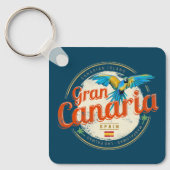 Gran Canaria Parrot Kanarische Inseln Spanien Vint Schlüsselanhänger (Vorderseite)