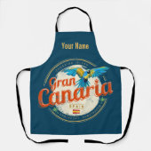 Gran Canaria Parrot Kanarische Inseln Spanien Vint Schürze (Vorderseite)