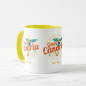 Gran Canaria Parrot Kanarische Inseln Spanien Vint Tasse (Vorderseite Links)