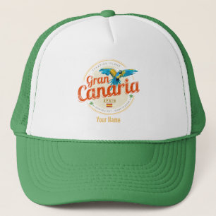 Gran Canaria Parrot Kanarische Inseln Spanien Vint Truckerkappe