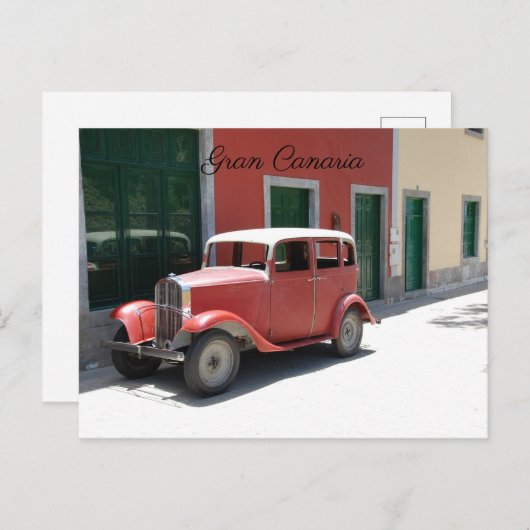 Gran Canaria Postkarte (Vorne/Hinten)