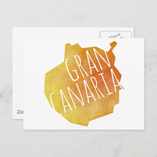 Gran Canaria Postkarte (Vorne/Hinten)