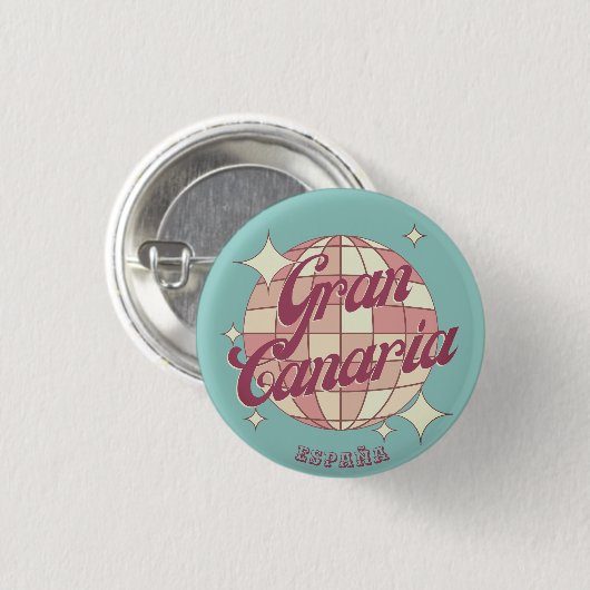 Gran Canaria Spanien Tourismus Souvenir Button (Vorne & Hinten)