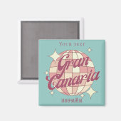 Gran Canaria Spanien Tourismus Souvenirdekor Magnet (Vorderseite/Rückseite)