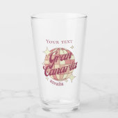 Gran Canaria Spanien Urlaub trinken Bier Glas (Vorderseite)