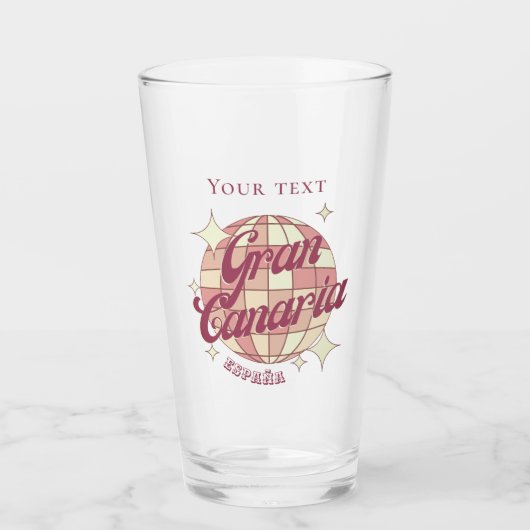 Gran Canaria Spanien Urlaub trinken Bier Glas (Vorderseite)