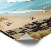 Gran Canaria Spanien Vintage Travel Poster (Ecke)