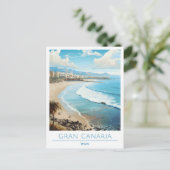 Gran Canaria Spanien Vintage Travel Postkarte (Stehend Vorderseite)
