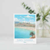 Gran Canaria Spanien Vintage Travel Postkarte (Stehend Vorderseite)