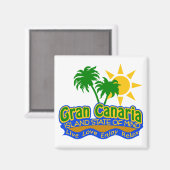 Gran Canaria Staat des Mind-Magneten Magnet (Vorderseite/Rückseite)