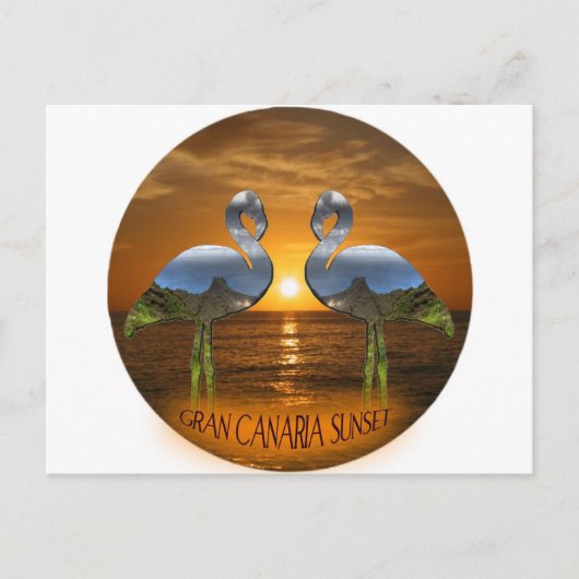 Gran Canaria Sunset Postkarte (Vorderseite)