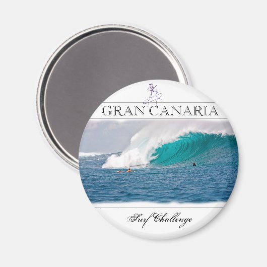 Gran Canaria Surf Challenge Moderner Magnet (Vorderseite/Rückseite)