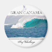 Gran Canaria Surf Challenge Moderner Magnet (Vorne)