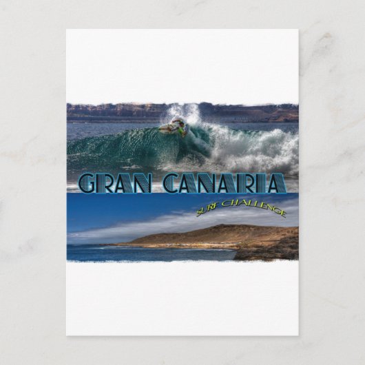 Gran Canaria Surf Challenge Postkarte (Vorderseite)