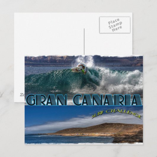 Gran Canaria Surf Challenge Postkarte (Vorne/Hinten)