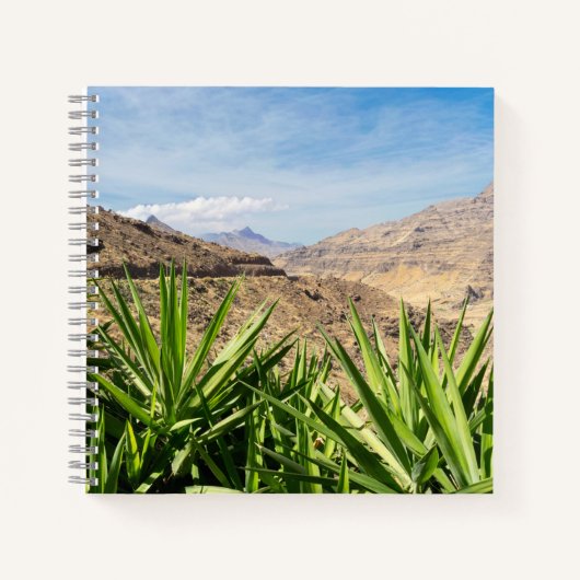 Gran Canary Mountain Landscape Notizblock (Vorderseite)