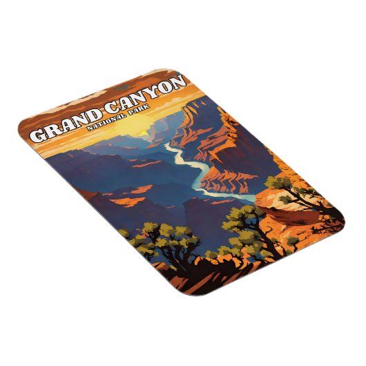 Gran Canyon National Park Illustrationsprogramm Magnet (Rechte Seite)
