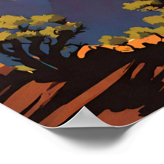 Gran Canyon National Park Illustrationsprogramm Poster (Ecke)